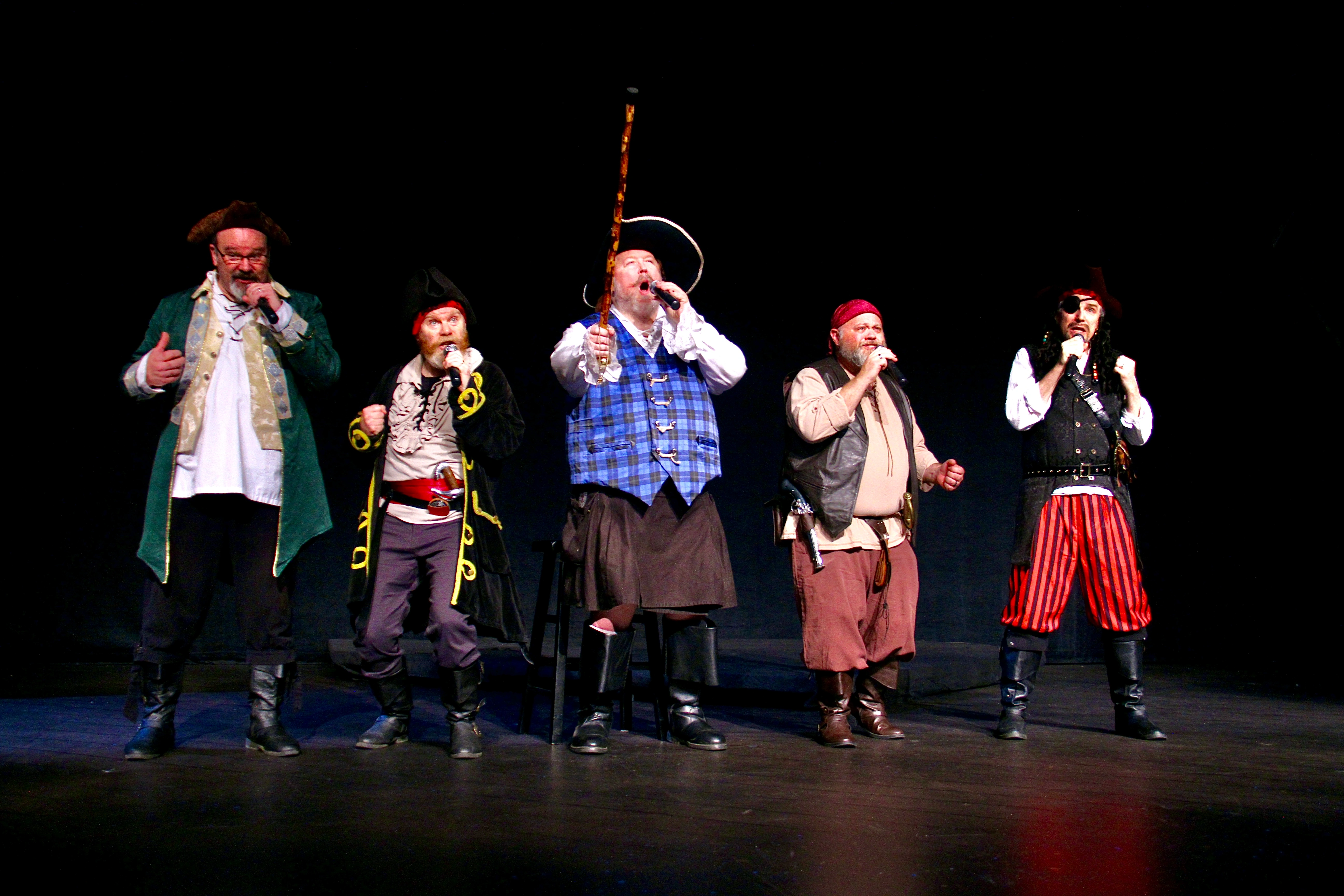 Close-up of performers